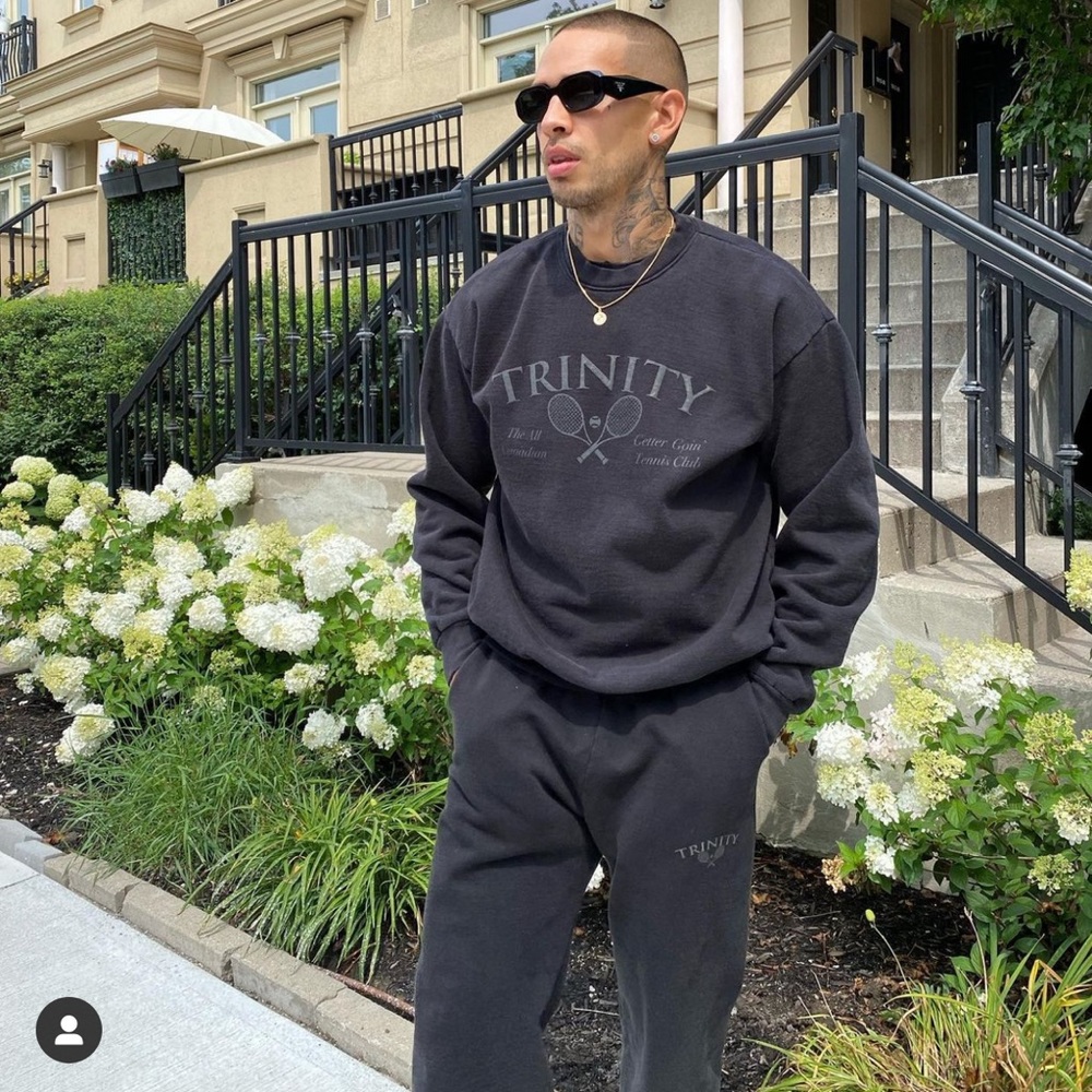 COPY - Trinity black faded sweater